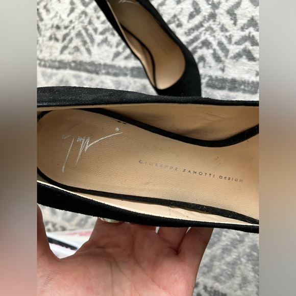Giuseppe Zanotti black suede platform high heel stiletto - Picture 2 of 10